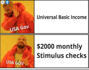 Drake Meme on Universal Basic Income